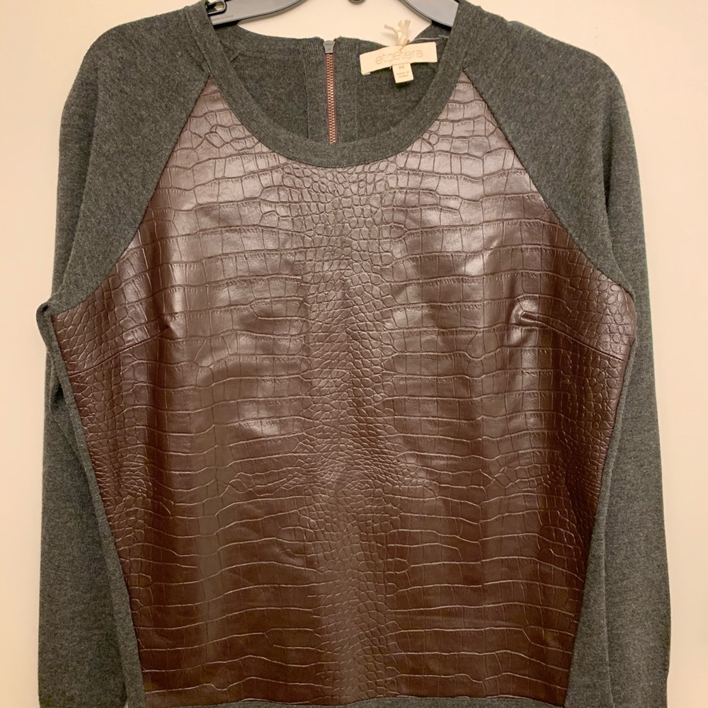 Women’s Ectetera Leather Sweater